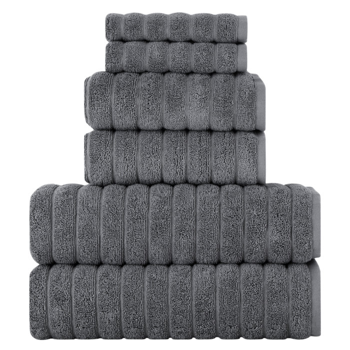 Alcott Hill® Florentin Turkish Cotton Ribbed Bath Towels & Reviews